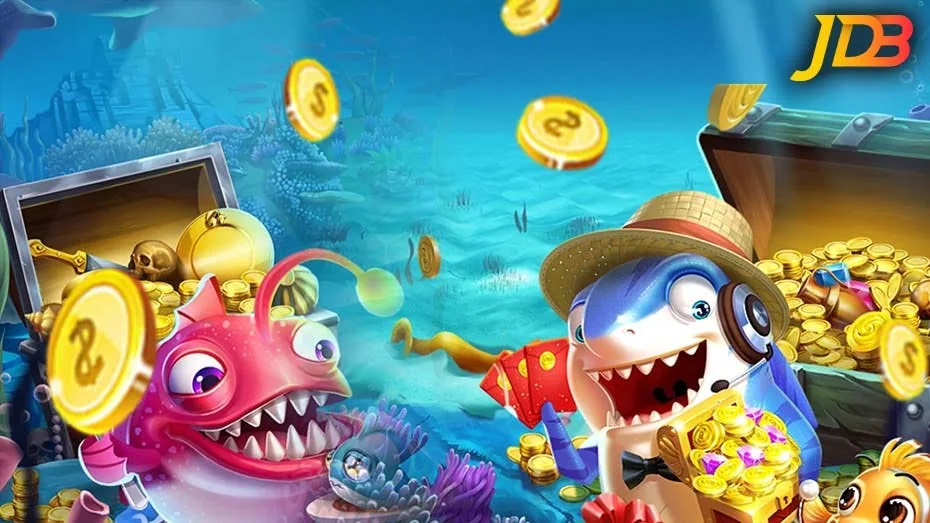 Suasana arena bawah laut untuk pengalaman tembak ikan CEMARA77